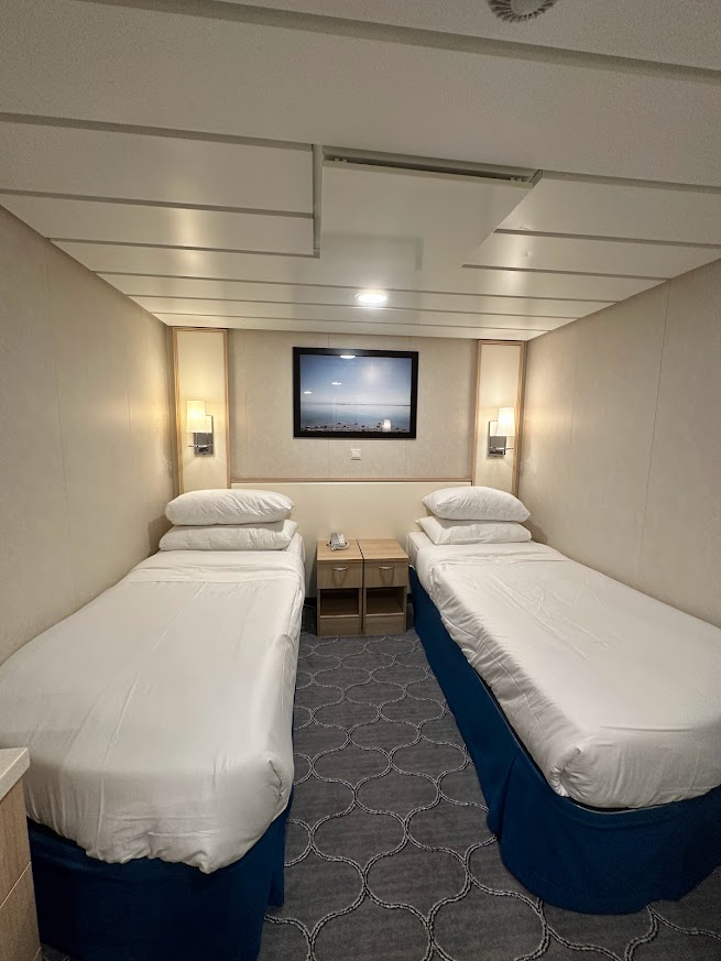 Save money on a cruise by booking an interior cabin.