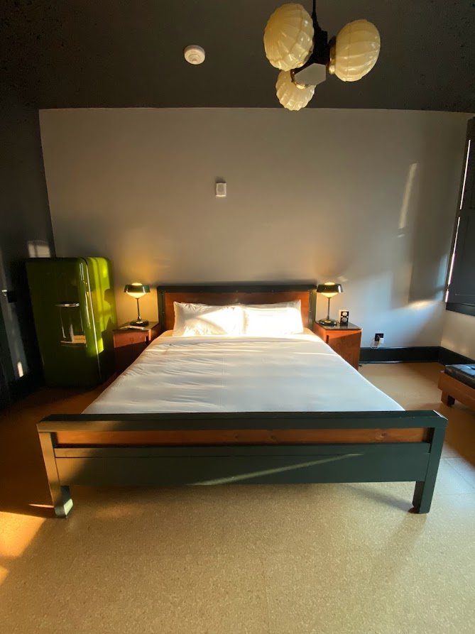 Standard double room bed at The Ace Hotel in New Orleans