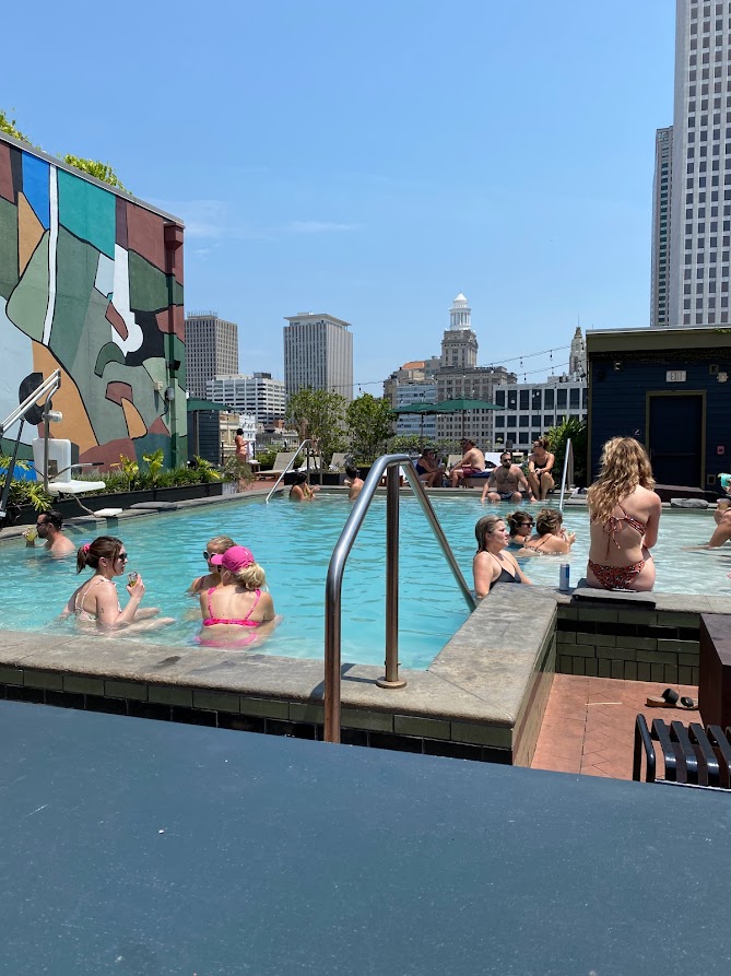 Rooftop pool at the Ace Hotel in New Orleans