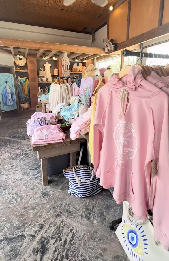 Boutique at the Grand Turk cruise port.