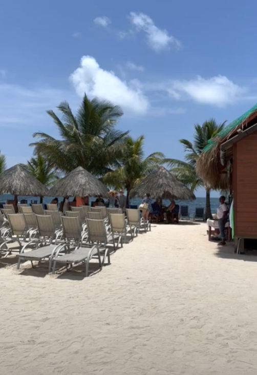 Beach at Christopher Tours in Roatan Honduras