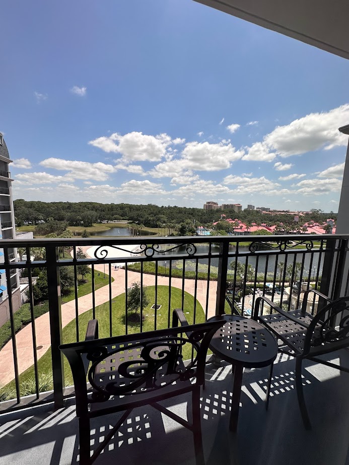 Disney’s Riviera Resort Deluxe Studio balcony