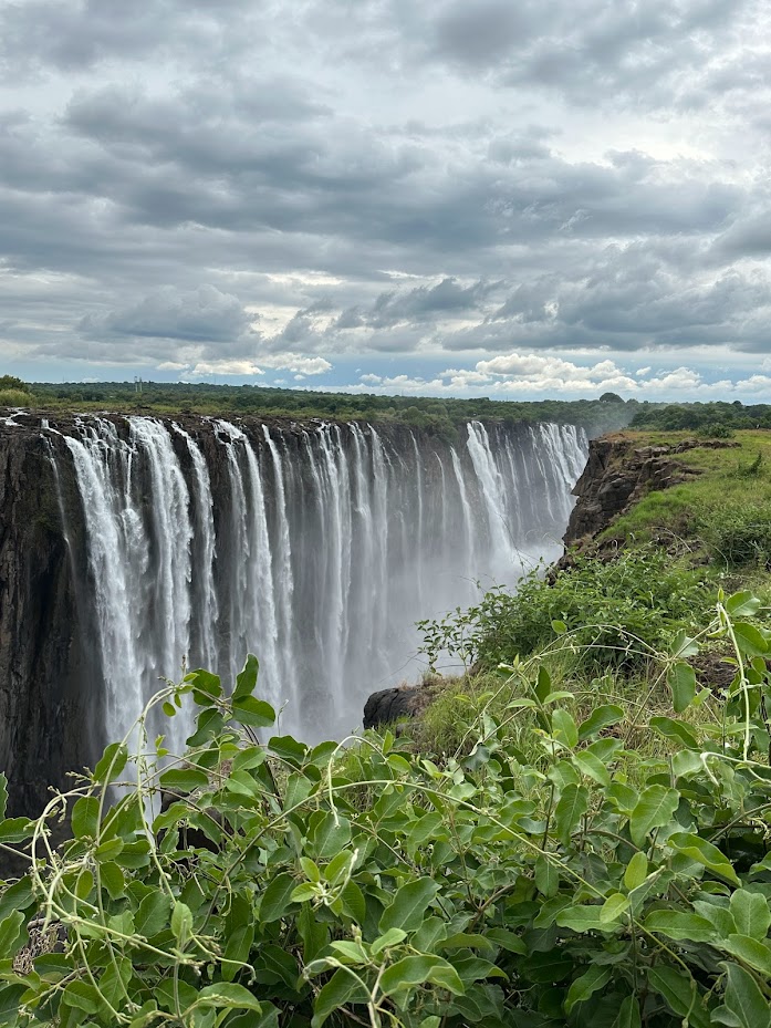 A picture of Victoria Falls during the dry season (December).