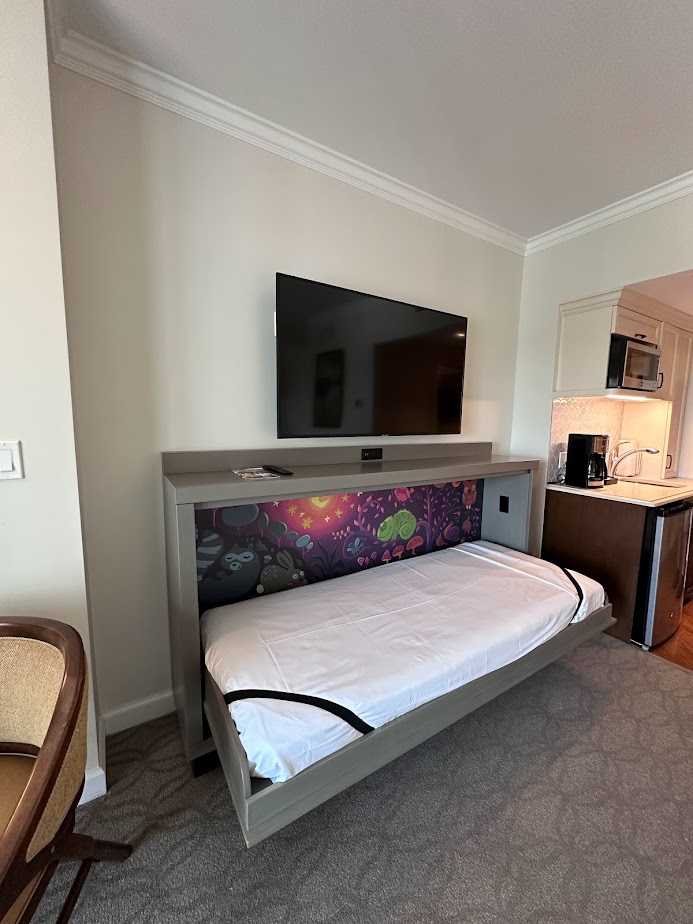 Disney’s Riviera Resort Deluxe Studio pull-down bed